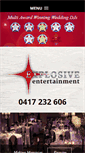 Mobile Screenshot of explosiveentertainment.com.au